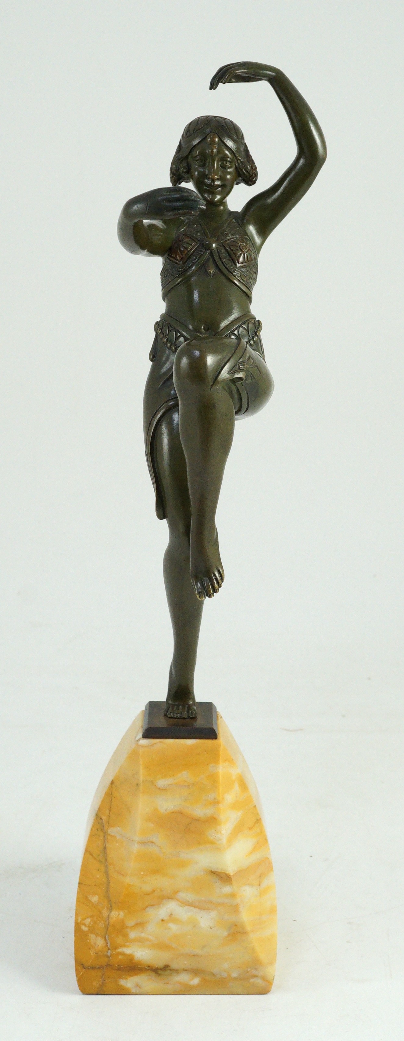 Samuel Lipchytz (1880-1943). A patinated bronze figure of a dancing woman, 40cm high